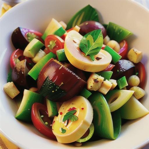 Warm Mediterranean salad