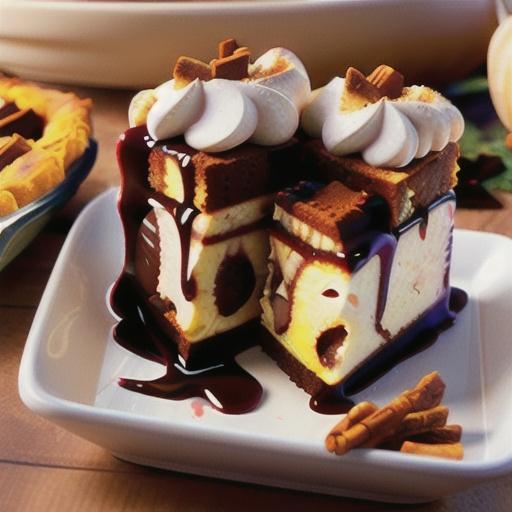 Pumpkin Tiramisu Cheesecake Bars