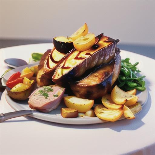 Roast leg of lamb with potatoes (Arni psito me patates)