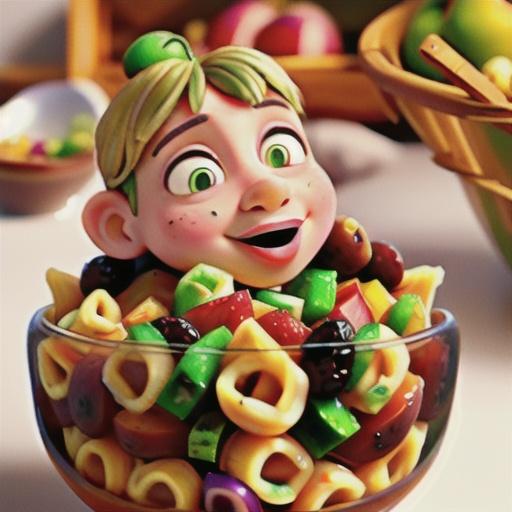 Winter Fruit Pasta Salad