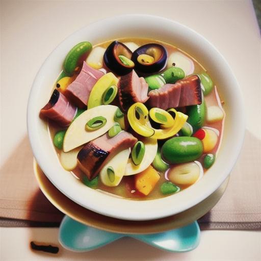 Holiday Spiral Ham and Lima Bean Soup