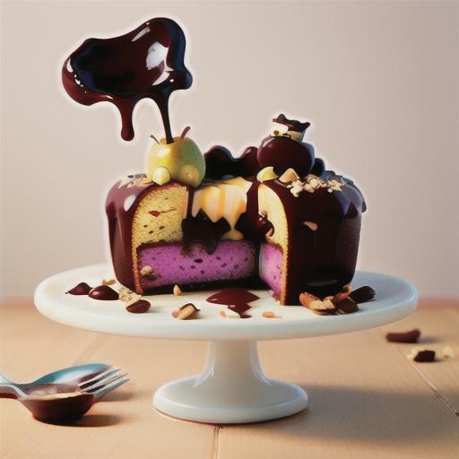 Chocolate and Pear Coffee Cake