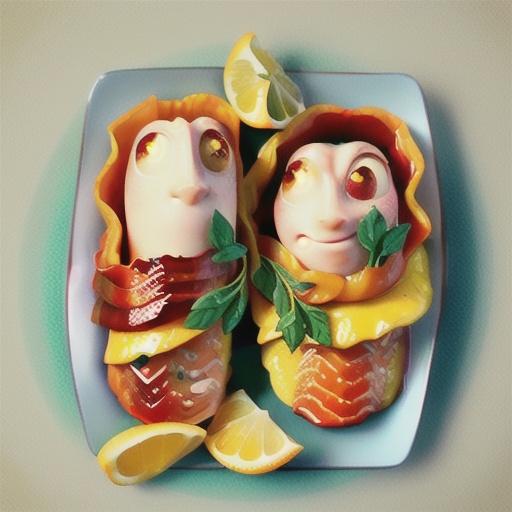 Lemon and capsicum salmon parcels