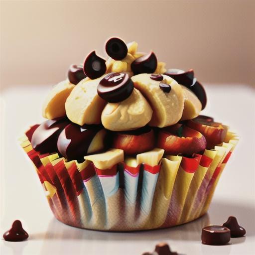 Healthier Banana Split Muffins