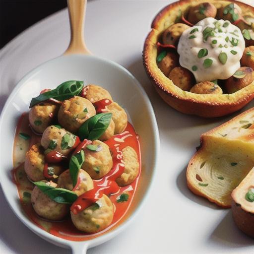 Garlic bread meatballs recipe