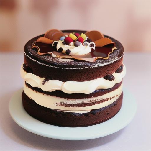 Triple chocolate brownie mousse cake