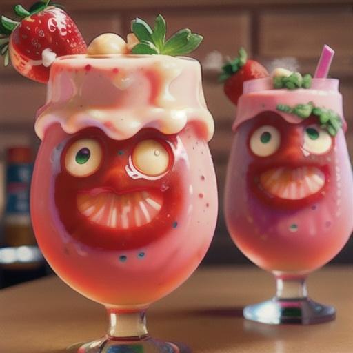 Creamy Strawberry Rhubarb Smoothies