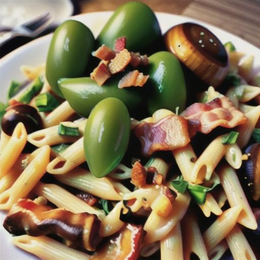 Penne with Pancetta and Mushrooms
