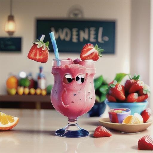 Strawberry Smoothie with OJ