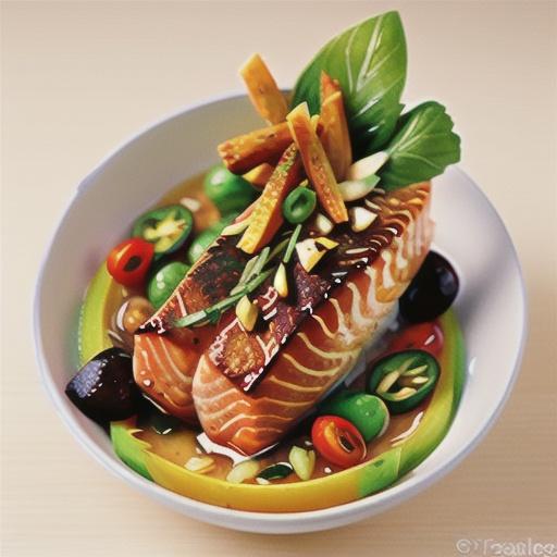 Crispy-skinned salmon