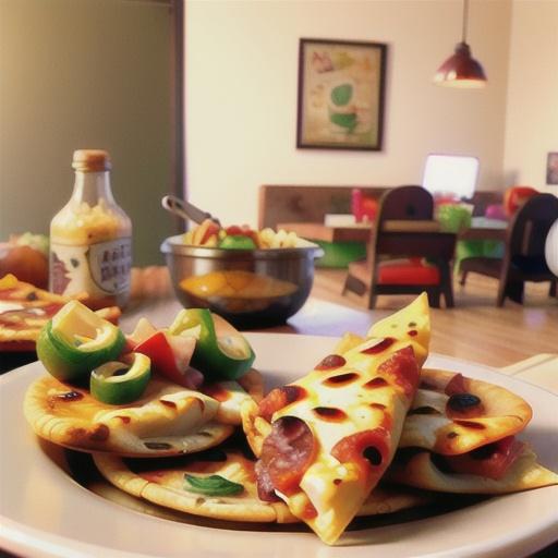 Cheesy Pizza Quesadilla Bites