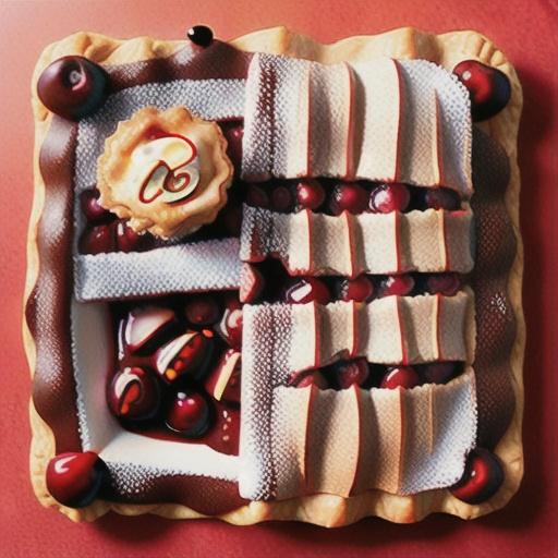 Fourth-of-July choc-cherry pie