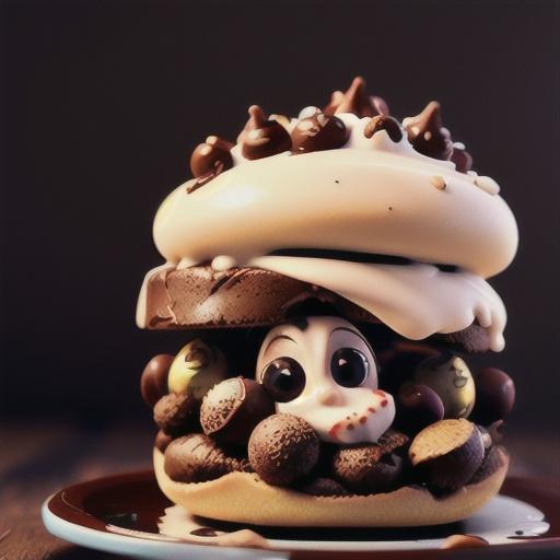 Surprise mousse sandwiches