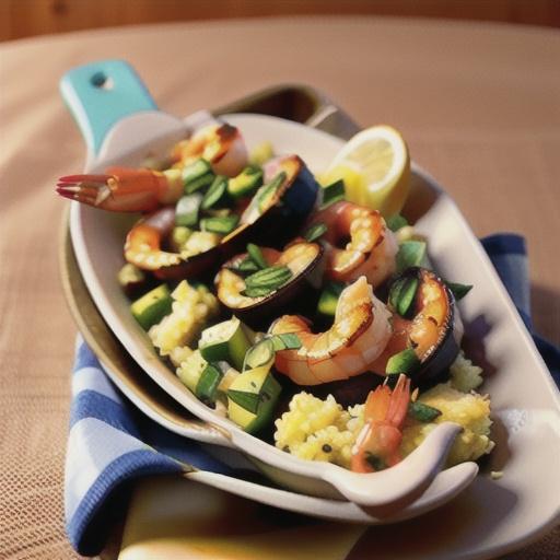 Lighter Baked Shrimp Scampi