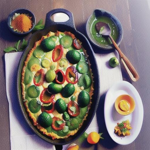 Super greens turmeric frittata