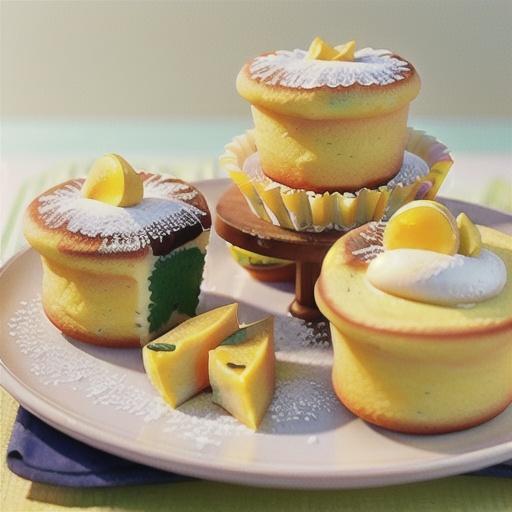 Lemon custard tea cakes recipe