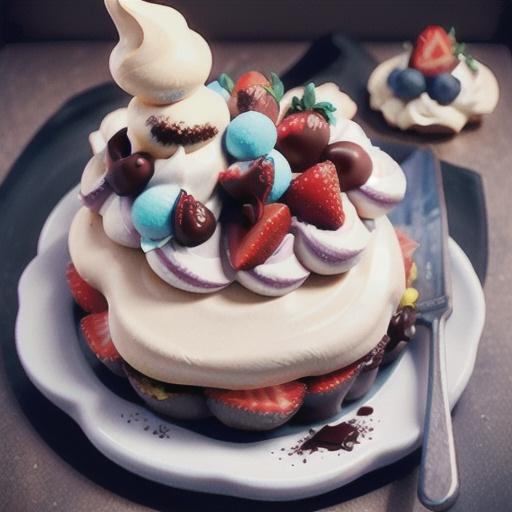 5-ingredient chocolate pavlova