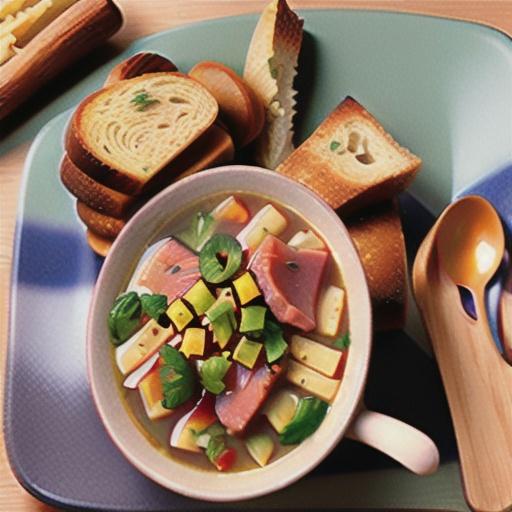 Ham hock minestrone soup
