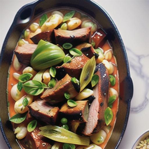 Fragrant lamb and barley ragout