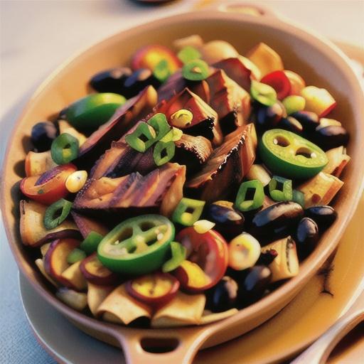 Pork, Black Bean, and Rice Casserole