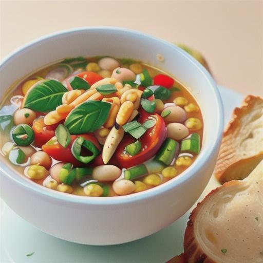 Lentil & cannellini bean soup