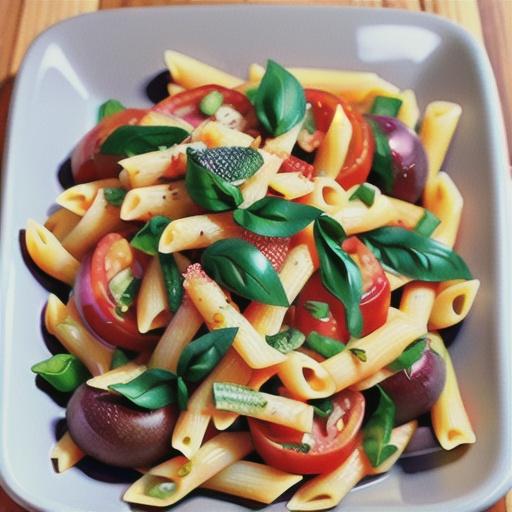 Tomato & basil pasta bake