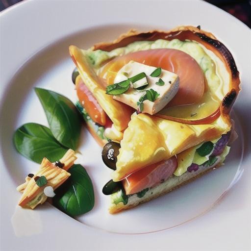 Smoked salmon & camembert frittata