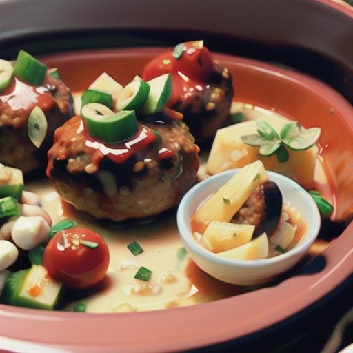 Slow Cooker Hawaiian Meatballs