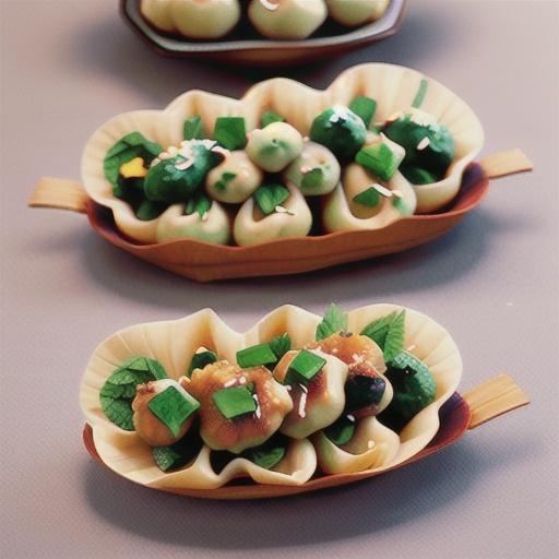 Chinese Dandelion Dumplings