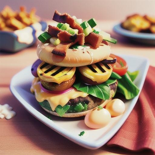 Over-Easy Egg Hamburgers