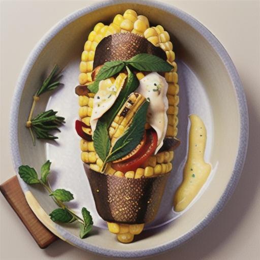 Baked Corn on the Cob with Herbs