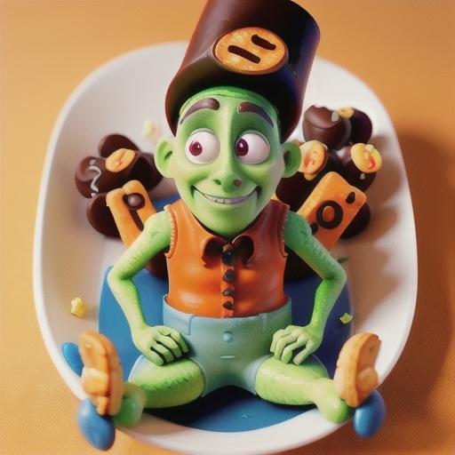 Ginger Frankenstein Cookies