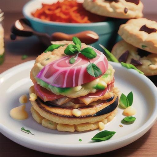 Tuna with Cheese-Garlic Biscuits