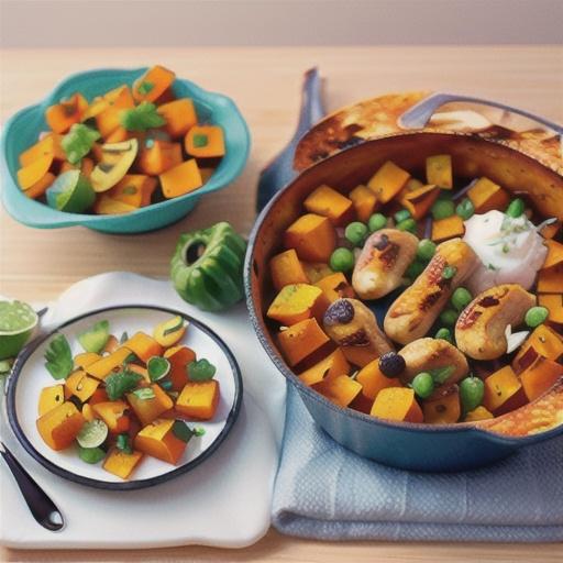 Butternut Squash Chicken Street Tacos