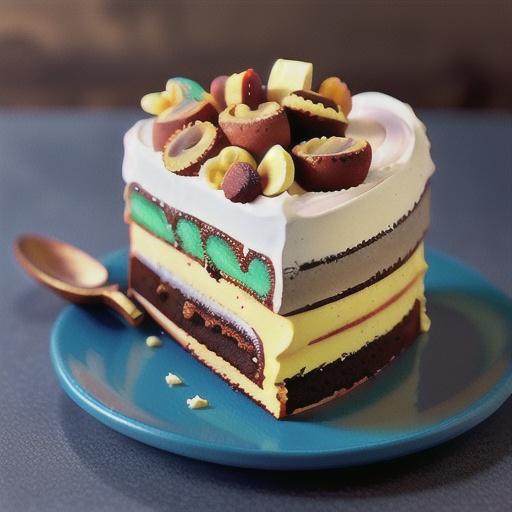 Neapolitan vanilla slice cake