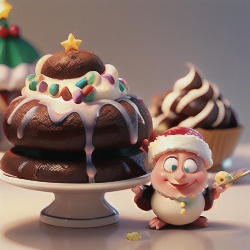 Christmas pudding ice cream