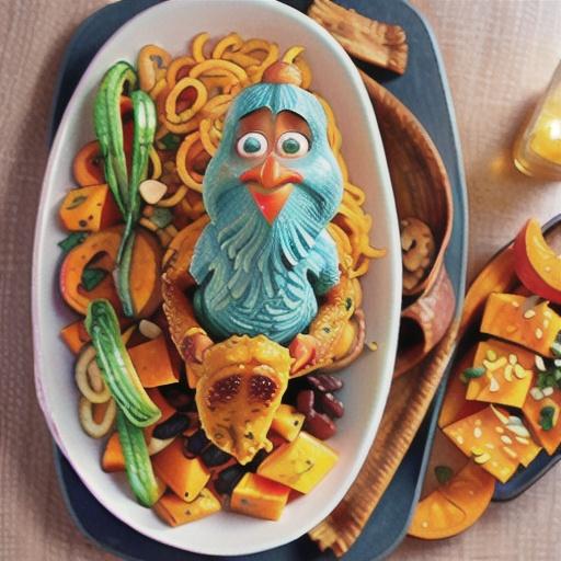 Moroccan-Style Chicken with Butternut Squash Noodles