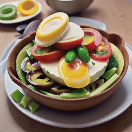 Leek and kale open omelette