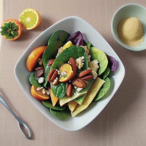 Spicy Mandarin Spinach Salad