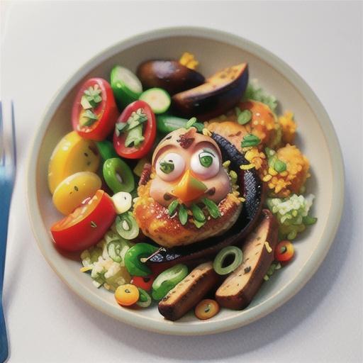 Spiced chicken with veggie tabouli recipe