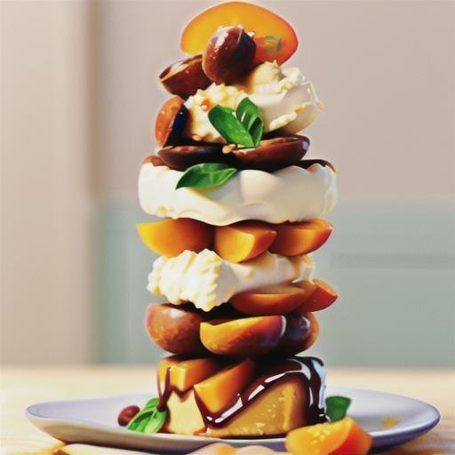 Baked ricotta cheesecake with saffron apricots