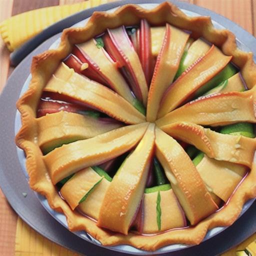 Pineapple-Rhubarb Pie
