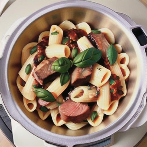 Instant Pot Pasta and Meat Sauce