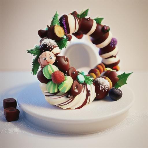 Choc ripple Christmas wreath recipe