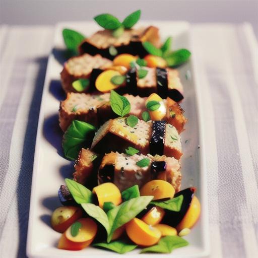 Apricot pork with herb crust