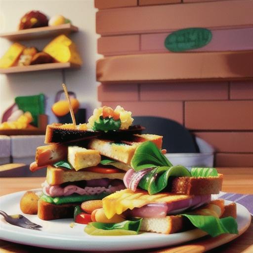 Ham and Pineapple Fried Sandwiches