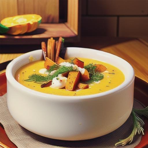 Roasted Butternut Squash and Fennel Soup with Citrus