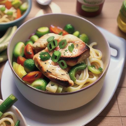 Creamy Chicken and Vegetables with Noodles