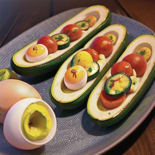 Egg Stuffed Zucchini