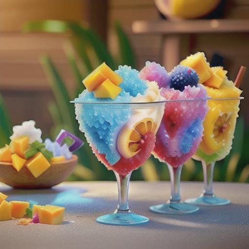 Berry-Mango Shaved Ice